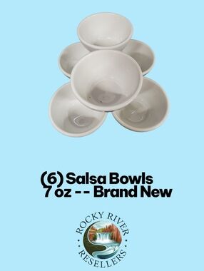 Salsa / Soup Bowl | 7 Oz | Pack Of 6 | SyscoWare | Brand New | RRR Restaurant